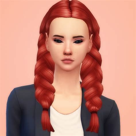 Sims 4 CC Child Hair Braids