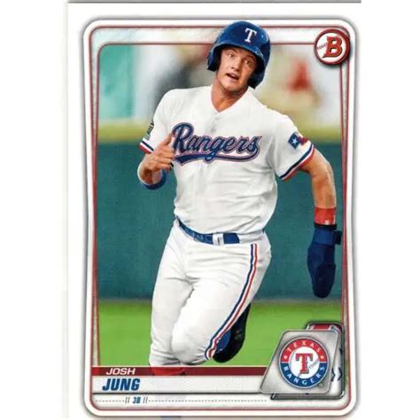 MLB Texas Rangers 2023 Bowman Single Card Josh Jung 43 Rookie - ToyWiz