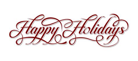 Happy Holidays Text Illustrations Royalty Free Vector Graphics And Clip