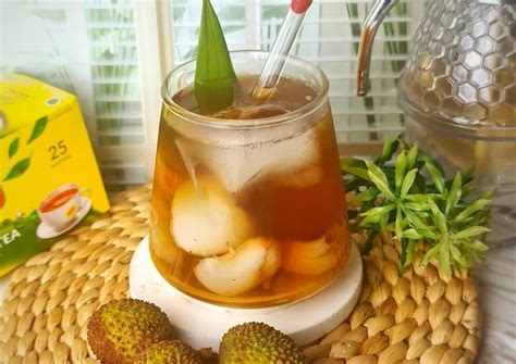 Resep Ice Lychee Tea Es Teh Leci Oleh Rence Cookpad