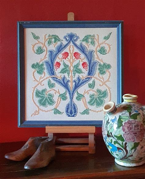 Cross Stitch Floral William Morris Cross Stitch Pattern Victorian