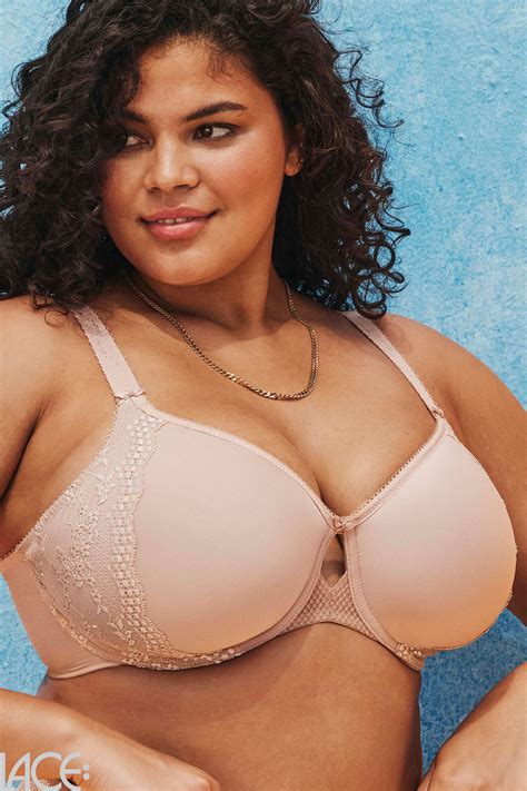 Elomi Charley T Shirt Beha G L Cup FAWN Lace Lingerie Nl