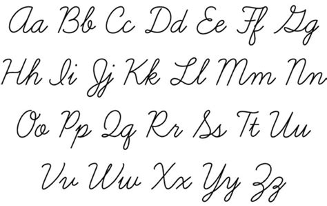 Cursive Writing Cursive Alphabet Cursive Words