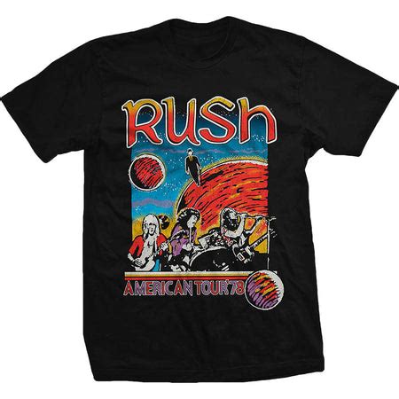 Official Rush Merchandise T-shirt | Rockabilia Merch Store