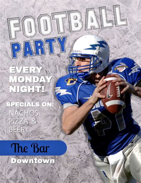 High School Football Tailgate Party Flyer Design Football Tailgate