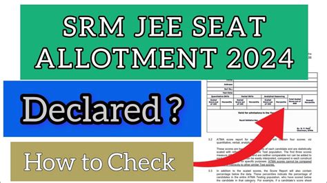 Srmjee Seat Allotment How To Check Srmjee Seat Allotment