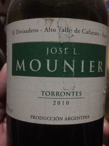 Jose Luis Mounier Torrontes Vivino Us