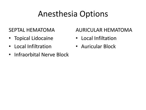 Clinical Procedures Septalauricular Hematoma Ppt