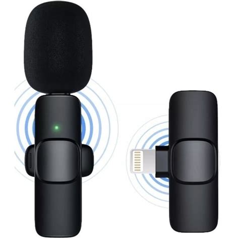 K8 Microphone Wireless Lightning Black (012277) | K8 Mikrofon | Irshad.az