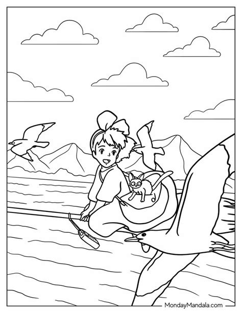 Studio Ghibli Coloring Pages Free Pdf Printables Coloriage