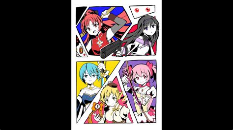 Baggrunde Kaname Madoka Sakura Kyouko Homura Akemi Tomoe Mami