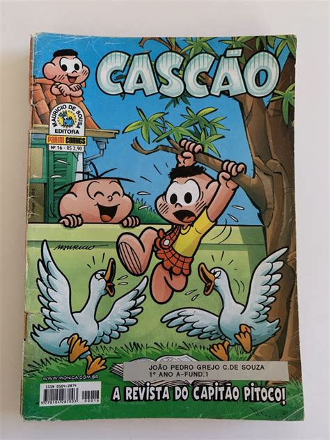 CONJUNTO 4 GIBIS DO CASCÃO EDIÇÕES n 16 40 73 e 77 PANINI COMICS