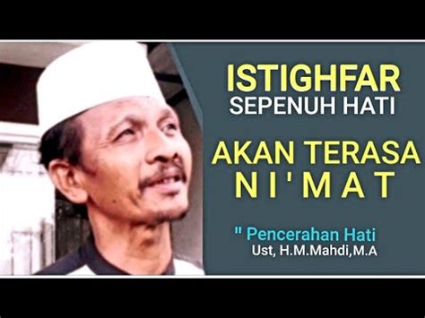 Istighfar Jangan Asal Fahami Sadari Hayati Sepenuh Hati