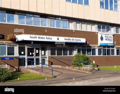 South Wales Police Headquarters Building Bridgend Stock Photo Royalty