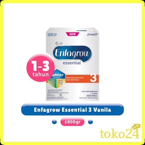 Jual Enfagrow Essential 3 Vanila 1800 Gr Susu Balita 1 3 Tahun