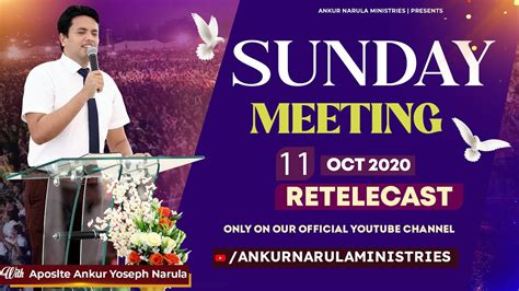 Sunday Meeting Re Telecast Ankur Narula Ministries