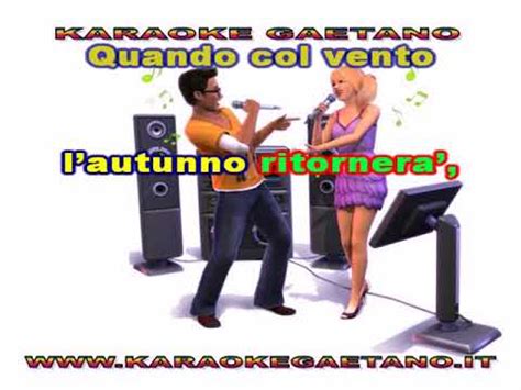 Domenico Modugno Notte Di Luna Calante Karaoke Youtube