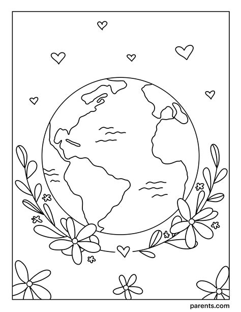 Free Earth Day Coloring Page For Kids - Coloring Home