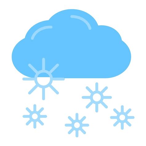 Premium Vector Snowy Flat Illustration