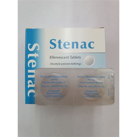 Stenac 600mg Effervescent Tablets 2 S Exp Oct 2025 Acetylcysteine