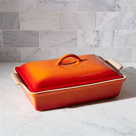 Le Creuset Flame Orange Cookware | Crate & Barrel