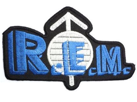 🔴REM Patch New Wave 80s Band R.E.M Logo Badge Alternative | Rem band ...