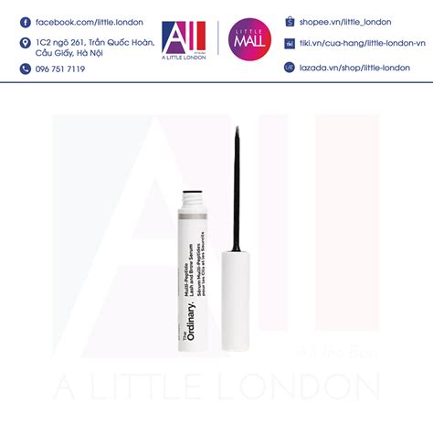 Serum dưỡng dài mi The Ordinary Multi Peptide Lash and Brow 5ml Bill