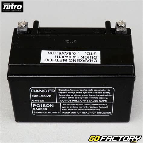 Batterie Nitro Ntx V Ah Gel Piaggio Zip Sym Orbit Xmax Burgman