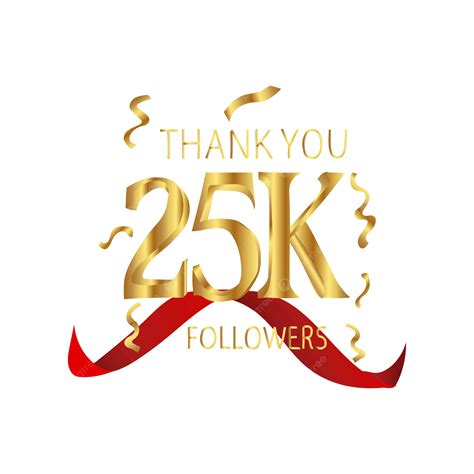 Thank You 1k 15k 25k Followers Vector Thank You Followers Followers