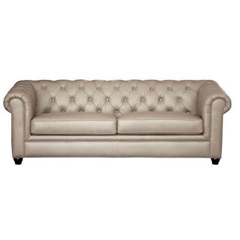 Abbyson Tuscan Top Grain Leather Chesterfield Sofa Tufted Sofa Sofa