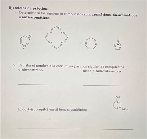 Solved Ejercicios de práctica Determine si los siguientes Chegg