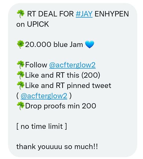 On Twitter Rt Jaywonvlogwhen Rt Deal For Jay Enhypen On Upick