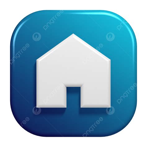 Blue House Icon Png