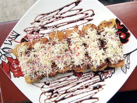 Resep membuat Pisang coklat roti tawar gulung