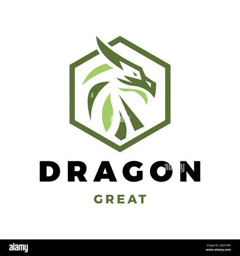 Dragon Icon Logo Design Template Stock Vector Image And Art Alamy