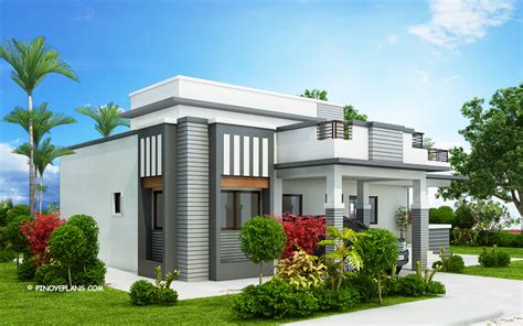 Four Bedroom Modern House Design With Wide Roof Deck Pinoy Eplans