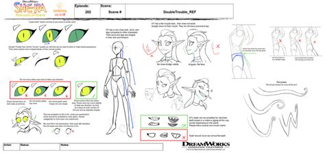 Double Trouble Sheet Character Model Sheet She Ra Characters