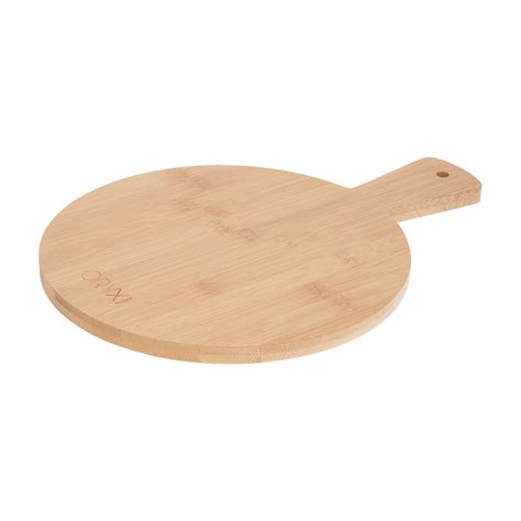 Distribuidor Tabla Cortar Cocina Redonda De Madera De Bambu Con Mango