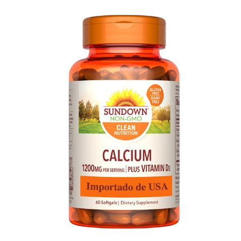 Calcium Calcio Vitamina D Mg Sundown Frasco X Tabletas