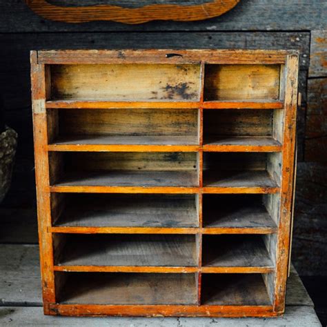 Vintage Letterpress Shelf Etsy