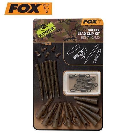 Set De Clip Rapido Fox Edges Camo Safety Lead Clip Kit