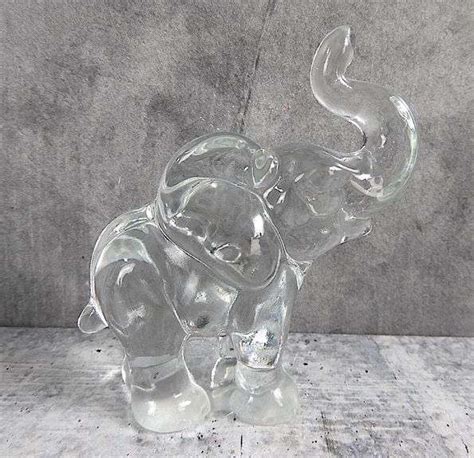 Nice Small Glass Elephant Figure Gc5 Auctions