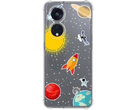 Funda Silicona Antigolpes Oppo Reno 8t 4g Diseño Espacio Dibujos con