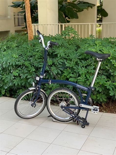 Brompton M L Tempest Blue Mint Condition Sports Equipment Bicycles