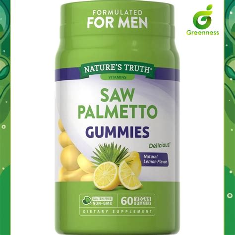 Natures Truth Saw Palmetto gummies 60กมม กมมปาลมใบเลอย