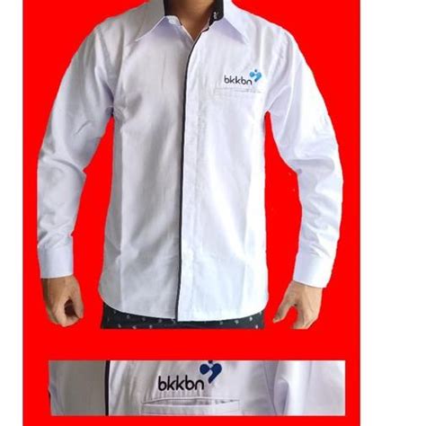 Jual Pdl Putih Tangan Pendek Baju Kerja Bkkbn Seragam Kantor Pns