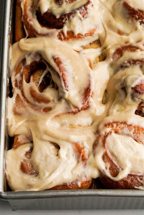 Cinnamon Rolls With Heavy Cream Whisper Of Yum