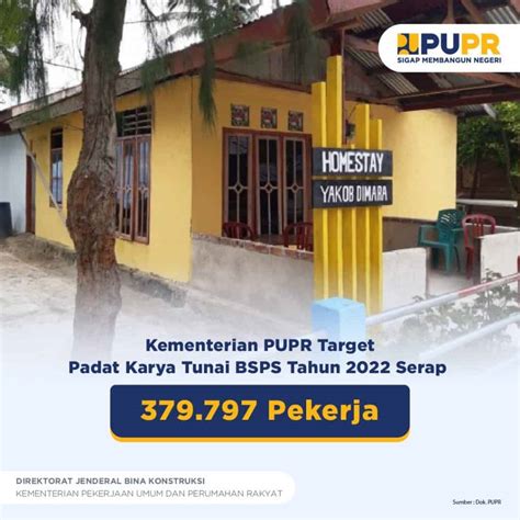 Kementerian Pupr Target Padat Karya Tunai Bsps Tahun Serap