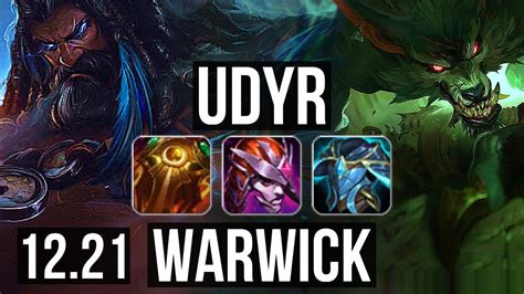 Udyr Vs Warwick Jng 15011 70 Winrate Legendary Rank 9 Udyr