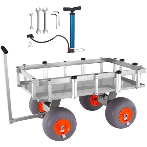 Vevor Beach Fishing Cart 500 Lbs Load Capacity Fish And Marine Cart